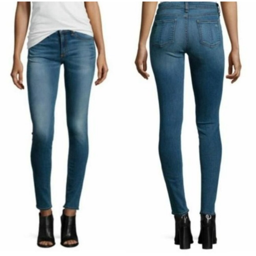 Rag & Bone High Rise Legging, 26, Color Clean Euston, Skinny Leg Pants, Stretchy